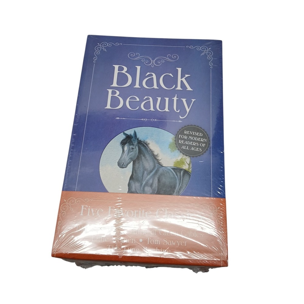 Lot of 5 Five Favorite Classics Black Beauty The Time Machine Paperback Books